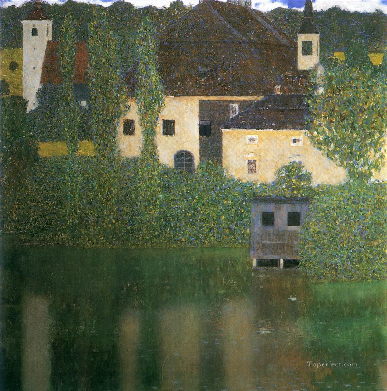 Water Castle Gustav Klimt Oil Paintings